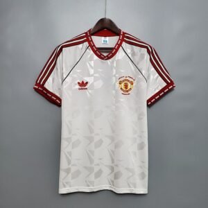 Camisa Retrô Manchester United 1991 – Masculina – Branca