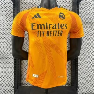 Camisa Real Madrid II 2024/25 – Masculina – Versão Jogador – Laranja