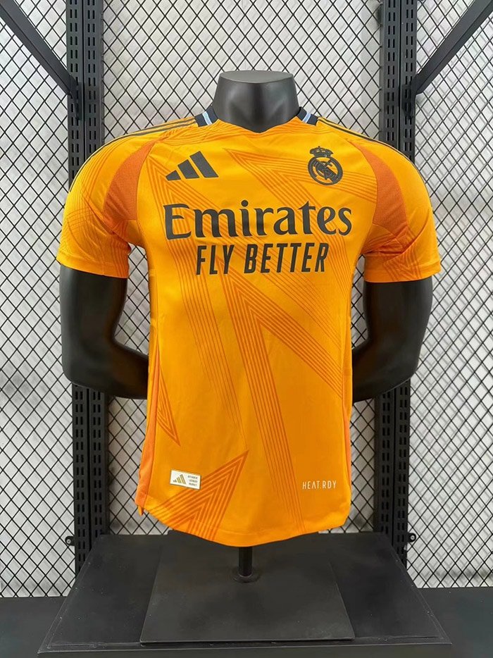 Camisa Real Madrid II 2024/25 – Masculina – Versão Jogador – Laranja