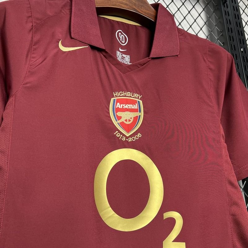 Camisa Retrô Arsenal I 2005/06 – Masculina - Imagem 6