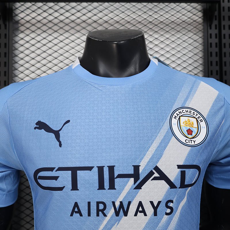 Camisa Manchester City I 2025/26 – Masculina – Versão Jogador - Imagem 9