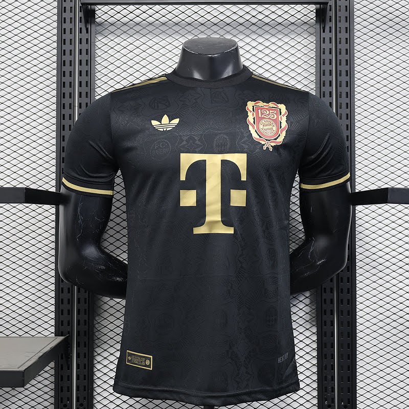 Camisa Bayern de Munique 2025/26 – Masculina – Versão Jogador – Preta