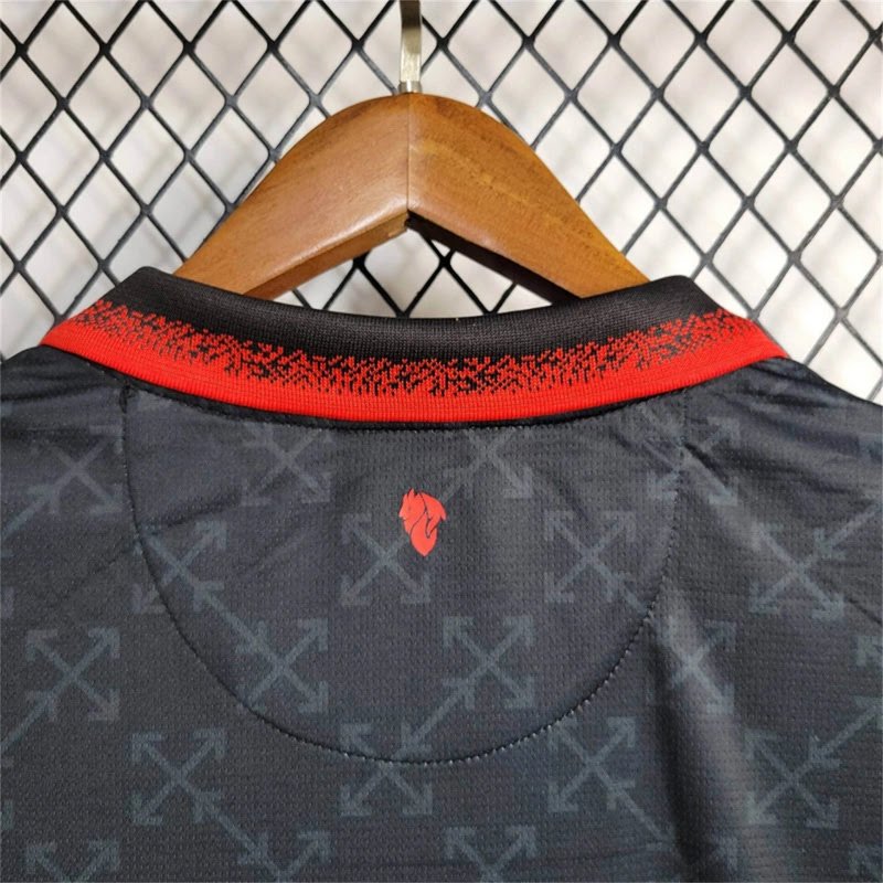 Camisa AC Milan 2025/26 – Masculina – Versão Torcedor – Preta - Imagem 6