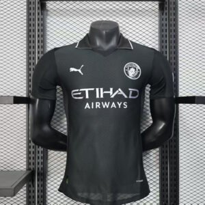 Camisa Manchester City III 2025/26 – Masculina – Versão Jogador – Preta