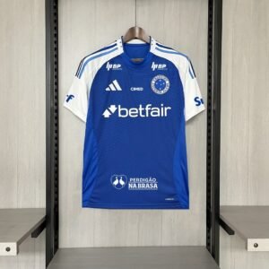 Camisa Cruzeiro I 2025/26 – Masculina – Versão Torcedor – Com Patrocínios