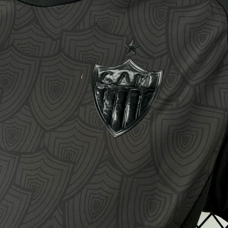 Camisa Atlético Mineiro 2025/26 – Masculina – Versão Torcedor – Preta - Imagem 5