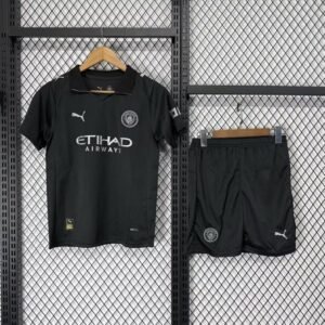 Kit Infantil Manchester City III 2025/26 – Preta