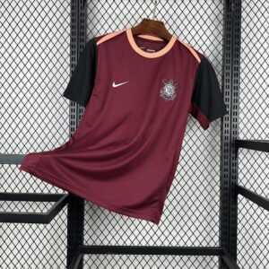 Camisa Corinthians 2026/27 – Masculina – Versão Torcedor – Vermelha-Escura