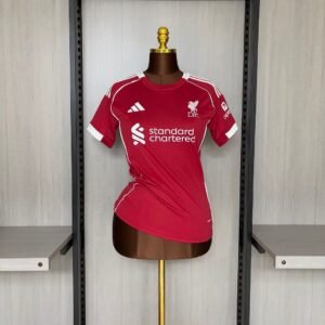 Camisa Liverpool I 2025/26 – Feminina – Versão Torcedor