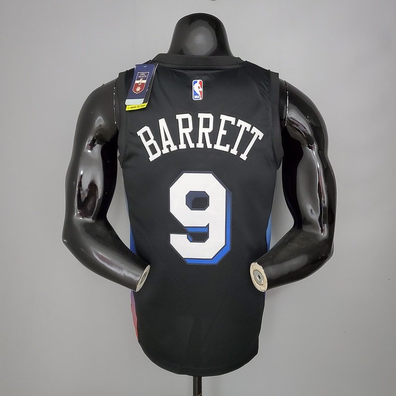Regata NBA New York Knicks – Barrett #9 – City Edition – Preta – Masculina – Imagem 2
