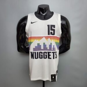 Regata NBA Denver Nuggets – Jdkic #15 – City Edition – Branca – Masculina