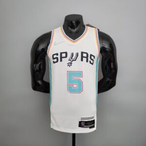Regata NBA San Antonio Spurs – Murray #5 – City Edition – 2022 – Branca – Masculina