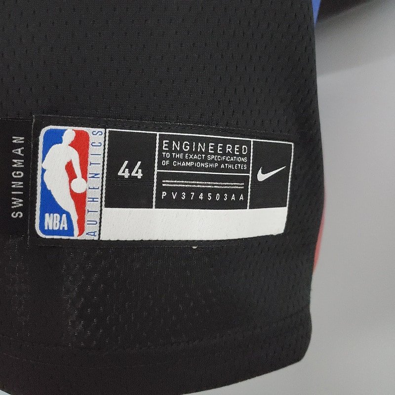 Regata NBA New York Knicks – Barrett #9 – City Edition – Preta – Masculina – Imagem 3