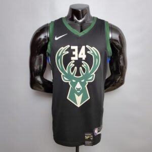 Regata NBA Milwaukee Bucks – Antetokounmpo #34 – Preta – Masculina