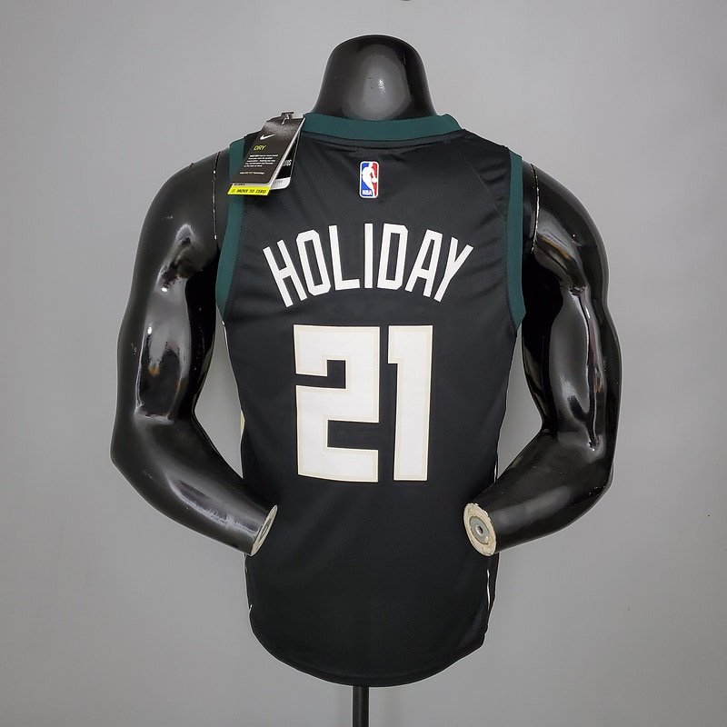 Regata NBA Milwaukee Bucks – Holidoay #21 – Preta – Masculina – Imagem 2