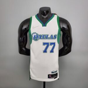 Regata NBA Dallas Mavericks – Doncic #77 – City Edition – 2022 – Branca – Masculina