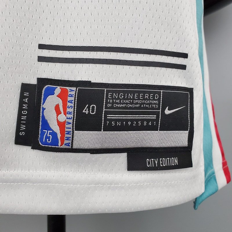 Regata NBA San Antonio Spurs – Leonard #2 – City Edition – 2022 – Branca – Masculina – Imagem 3