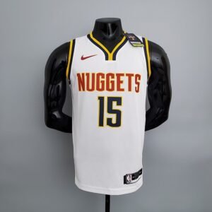 Regata NBA Denver Nuggets – Jokic #15 – Branca – Masculina