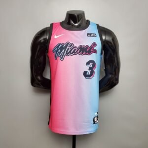 Regata NBA Miami Heat – Wade #3 – City Edition – Azul – Masculina