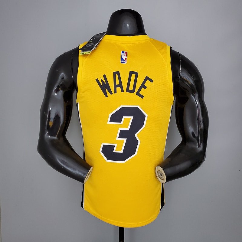 Regata NBA Miami Heat – Wade #3 – 2021 – Amarela – Masculina