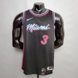 Regata NBA Miami Heat – Wade #3 – Preta – Masculina