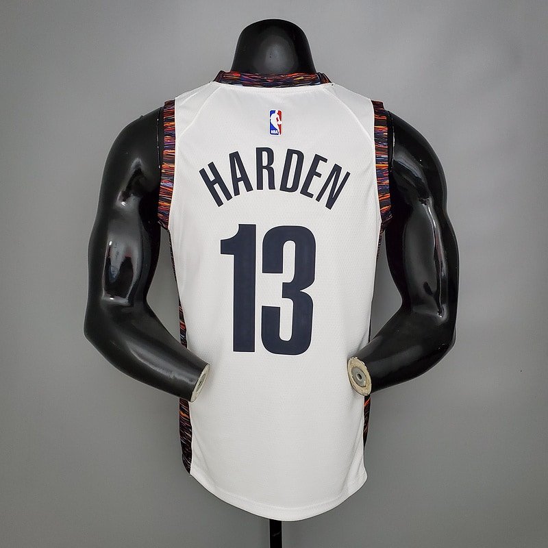 Regata NBA Brooklyn Nets – Harden #13 – City Edition – Branca – Masculina – Imagem 2