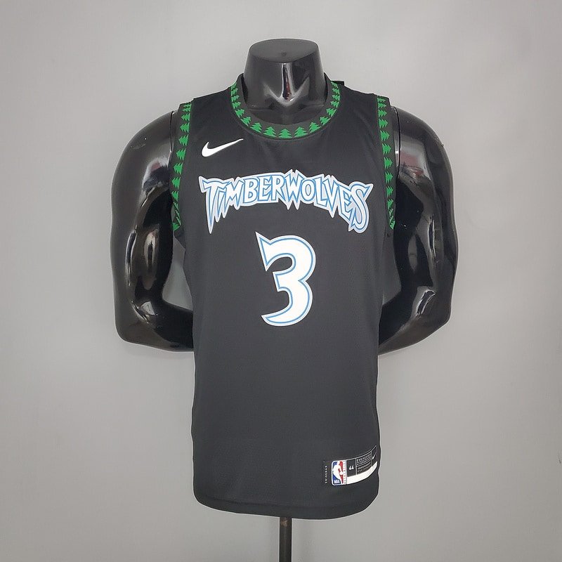 Regata NBA Minnesota Timberwolves – Marbury #3 – 2018 – Preta – Masculina