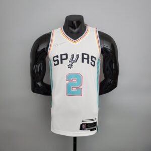 Regata NBA San Antonio Spurs – Leonard #2 – City Edition – 2022 – Branca – Masculina