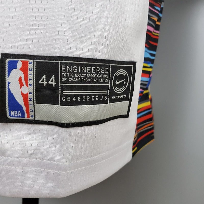 Regata NBA Brooklyn Nets – Irving #11 – City Edition – Branca – Masculina – Imagem 3