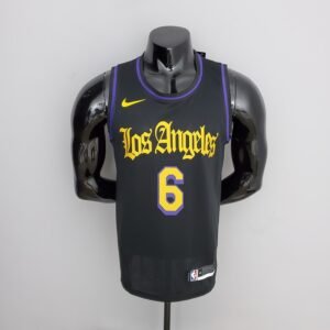 Regata NBA Los Angeles Lakers – James #6 – 2021 – Preta – Masculina