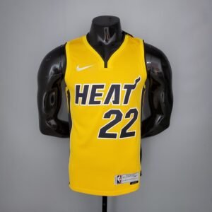 Regata NBA Miami Heat – Butler #22 – 2021 – Amarela – Masculina