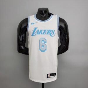 Regata NBA Los Angeles Lakers – James #6 – 2021 – Branca – Masculina