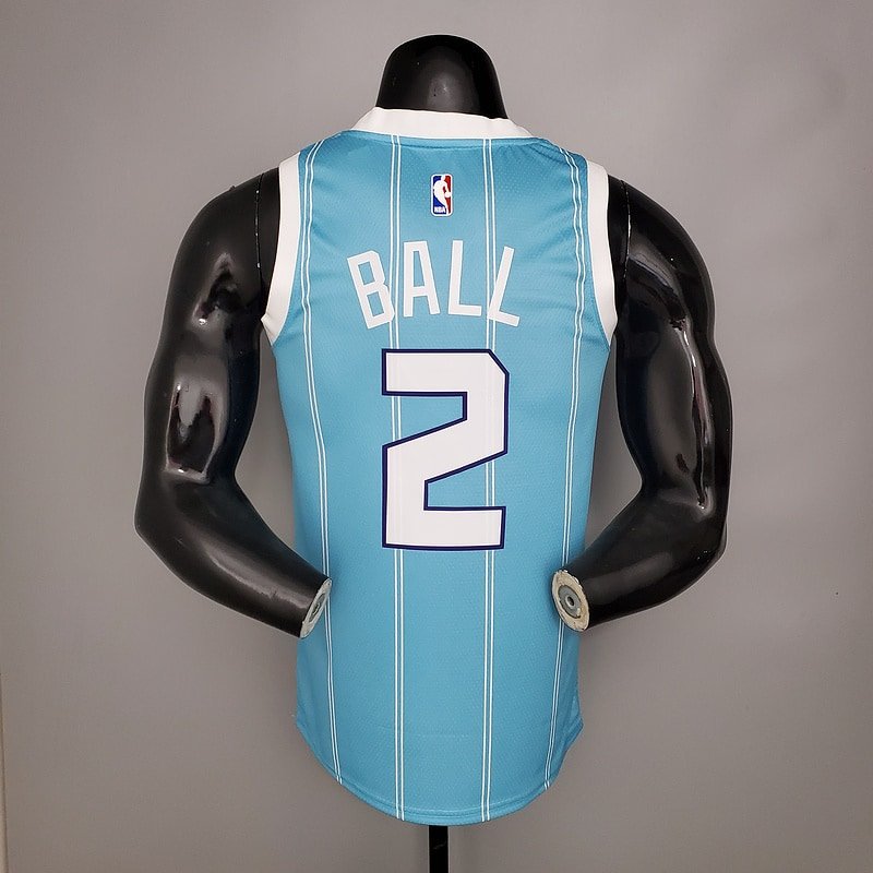 Regata NBA Charlotte Hornets – Ball #2 – Azul – Masculina – Imagem 2