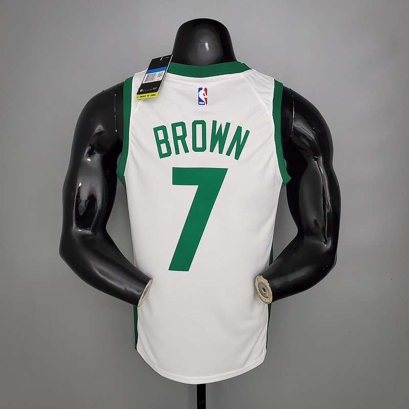 Regata NBA Boston Celtics – Brown #7 – City Edition – Branca – Masculina – Imagem 2