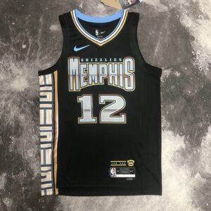 Regata NBA Memphis Grizzlies – Morant #12 – 2023 – Preta – Masculina