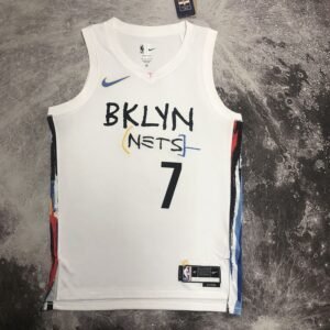 Regata NBA Brooklyn Nets – Durant #7 – City Edition – 2023 – Branca – Masculina