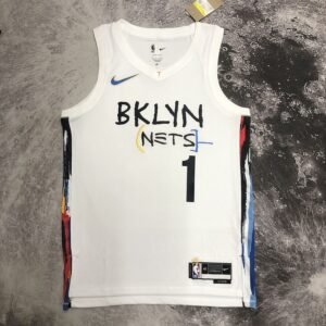 Regata NBA Brooklyn Nets – Bridges #1 – City Edition – 2023 – Branca – Masculina