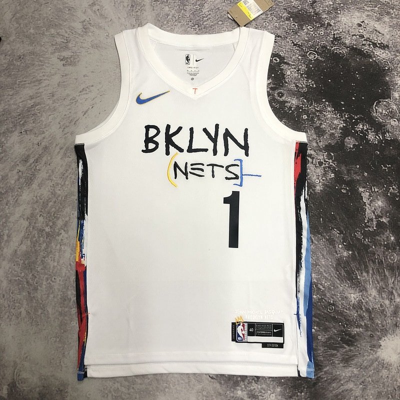 Regata NBA Brooklyn Nets – Bridges #1 – City Edition – 2023 – Branca – Masculina