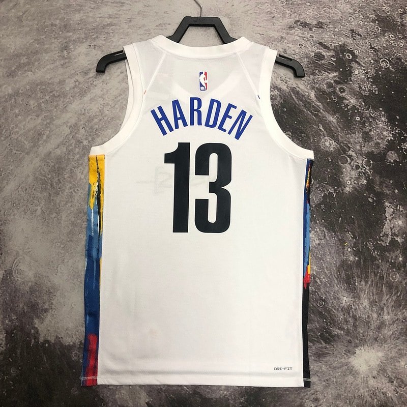 Regata NBA Brooklyn Nets – Harden #13 – City Edition – 2023 – Branca – Masculina – Imagem 2