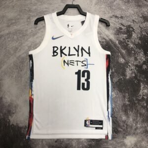 Regata NBA Brooklyn Nets – Harden #13 – City Edition – 2023 – Branca – Masculina