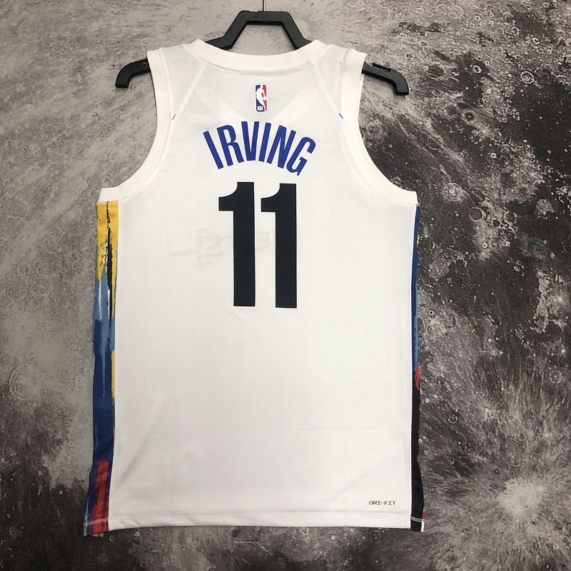 Regata NBA Brooklyn Nets – Irving #11 – City Edition – 2023 – Branca – Masculina – Imagem 2