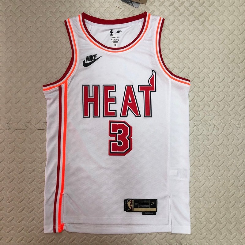 Regata NBA Miami Heat – Wade #3 – Branca – Masculina