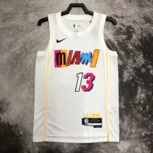 Regata NBA Miami Heat – Aderayo #13 – City Edition – Branca – Masculina