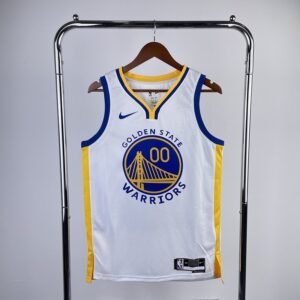Regata NBA Golden State Warriors – V-Neck #00 – 2023/24 – Branca – Masculina