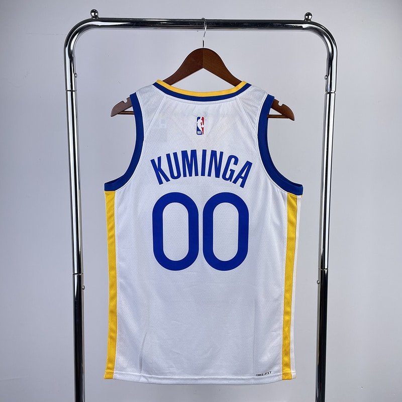 Regata NBA Golden State Warriors – V-Neck #00 – 2023/24 – Branca – Masculina – Imagem 2