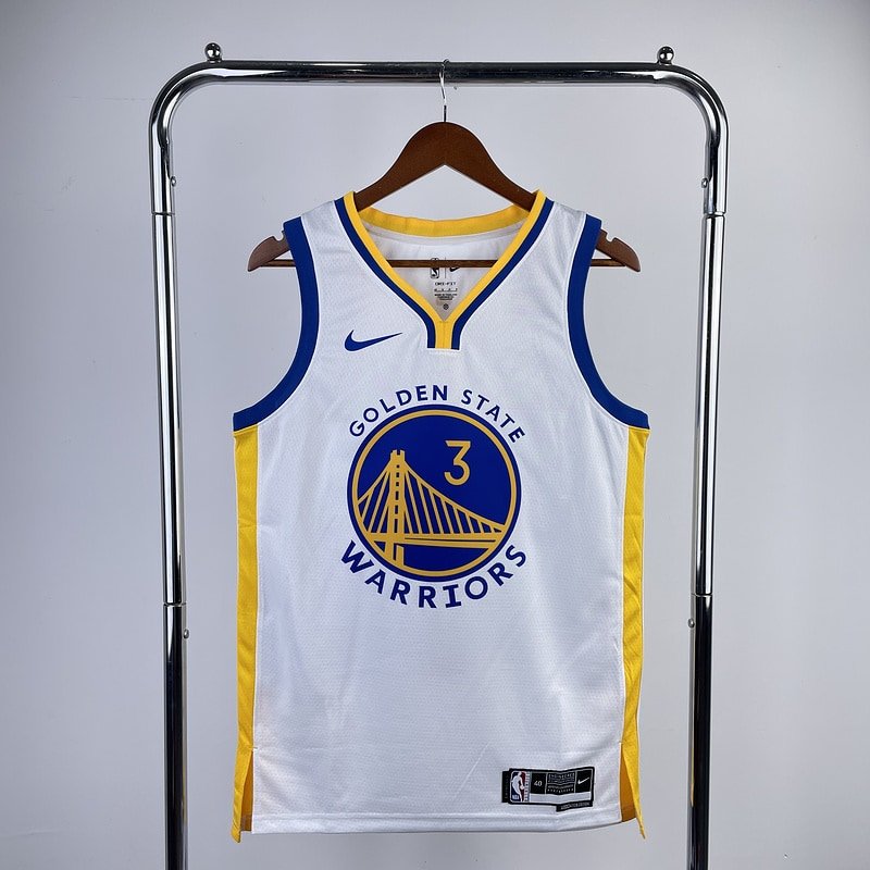 Regata NBA Golden State Warriors – V-Neck #3 – 2023/24 – Branca – Masculina