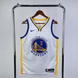 Regata NBA Golden State Warriors – V-Neck #3 – 2023/24 – Branca – Masculina