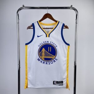 Regata NBA Golden State Warriors – V-Neck #11 – 2023/24 – Branca – Masculina