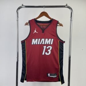 Regata NBA Miami Heat – Adebayo #13 – 2023 – Vermelha – Masculina