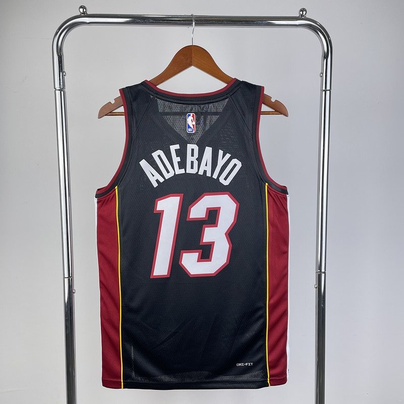 Regata NBA Miami Heat – Adebayo #13 – 2023 – Preta – Masculina – Imagem 2